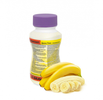 Нутрикомп Дринк Плюс банановый 200 мл. в пластиковой бутылке купить оптом в Владимире