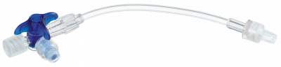 Кран 3-ходовой Дискофикс С с Сэйффлоу 360° синий линия 50 см купить оптом в Владимире
