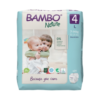 Эко-подгузники Bambo Nature 3 (4-8 кг), 52 шт купить оптом в Владимире