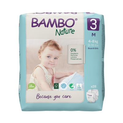 Эко-подгузники Bambo Nature 3 (4-8 кг), 28 шт купить оптом в Владимире